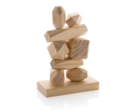 Набор деревянных балансирующих камней Ukiyo Crios, Коричневый