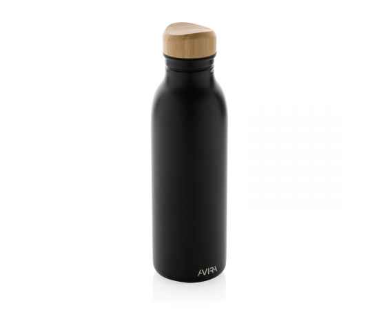 Бутылка для воды Avira Alcor из переработанной стали RCS, 600 мл, Черный, Цвет: черный,, Размер: , высота 22,5 см., диаметр 6,7 см.