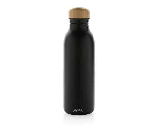 Бутылка для воды Avira Alcor из переработанной стали RCS, 600 мл, Черный, Цвет: черный,, Размер: , высота 22,5 см., диаметр 6,7 см., изображение 6