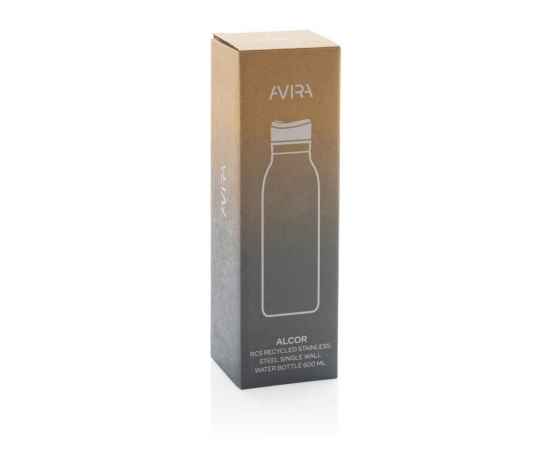 Бутылка для воды Avira Alcor из переработанной стали RCS, 600 мл, Черный, Цвет: черный,, Размер: , высота 22,5 см., диаметр 6,7 см., изображение 10
