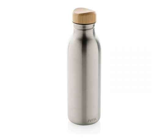 Бутылка для воды Avira Alcor из переработанной стали RCS, 600 мл, Серый, Цвет: серебряный,, Размер: , высота 22,5 см., диаметр 6,7 см.