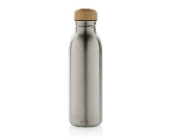 Бутылка для воды Avira Alcor из переработанной стали RCS, 600 мл, Серый, Цвет: серебряный,, Размер: , высота 22,5 см., диаметр 6,7 см., изображение 6