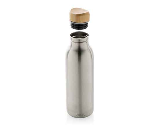 Бутылка для воды Avira Alcor из переработанной стали RCS, 600 мл, Серый, Цвет: серебряный,, Размер: , высота 22,5 см., диаметр 6,7 см., изображение 7