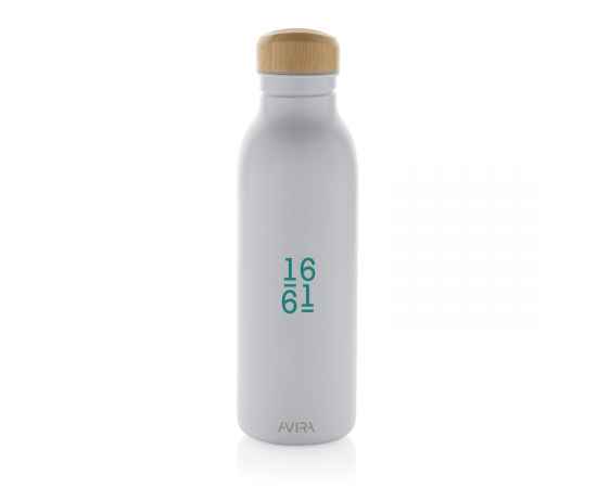 Бутылка для воды Avira Alcor из переработанной стали RCS, 600 мл, Белый, Цвет: белый,, Размер: , высота 22,5 см., диаметр 6,7 см., изображение 4