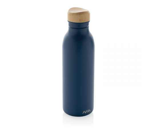 Бутылка для воды Avira Alcor из переработанной стали RCS, 600 мл, Синий, Цвет: темно-синий,, Размер: , высота 22,5 см., диаметр 6,7 см.