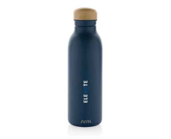 Бутылка для воды Avira Alcor из переработанной стали RCS, 600 мл, Синий, Цвет: темно-синий,, Размер: , высота 22,5 см., диаметр 6,7 см., изображение 4