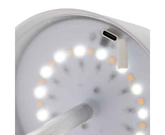 Беспроводная настольная лампа Pure Glow из переработанного пластика RCS, Белый, изображение 7