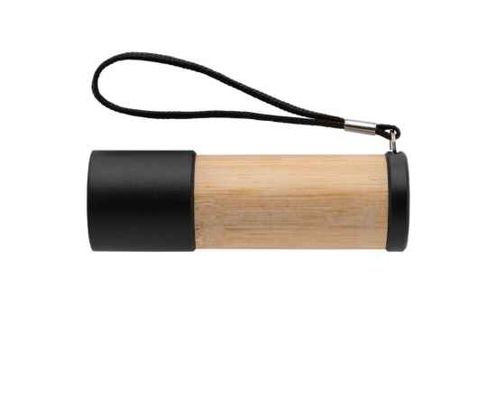 Карманный фонарик из бамбука и переработанного пластика RCS, Коричневый, изображение 3