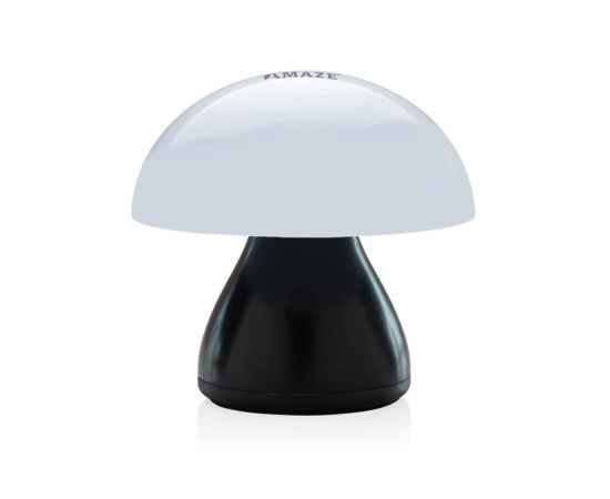 Беспроводная настольная лампа Luming из переработанного пластика RCS, IPX4, Черный, Цвет: черный,, Размер: , высота 11,2 см., диаметр 11,5 см., изображение 2