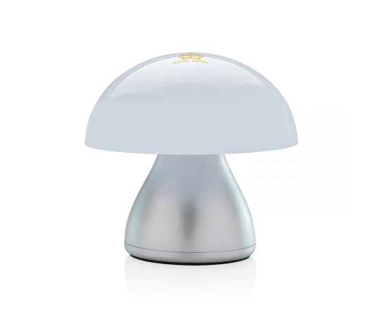 Беспроводная настольная лампа Luming из переработанного пластика RCS, IPX4, Серый, Цвет: серый,, Размер: , высота 11,2 см., диаметр 11,5 см., изображение 3