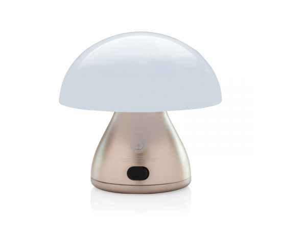 Беспроводная настольная лампа Luming из переработанного пластика RCS, IPX4, Бронзовый, Цвет: бронзовый,, Размер: , высота 11,2 см., диаметр 11,5 см., изображение 5