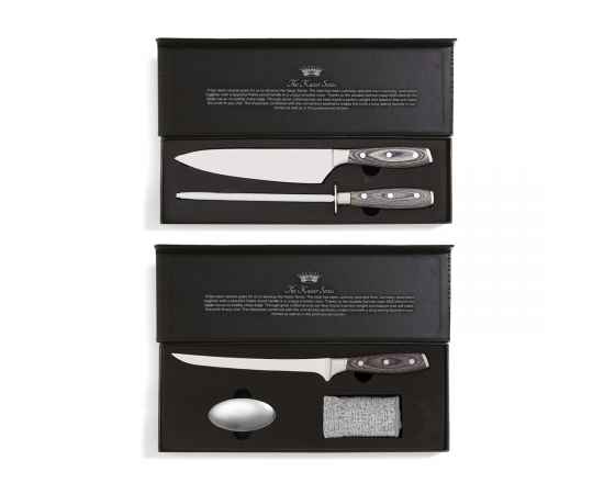 Набор VINGA Kaiser из точилки и кухонного ножа, Коричневый, изображение 4