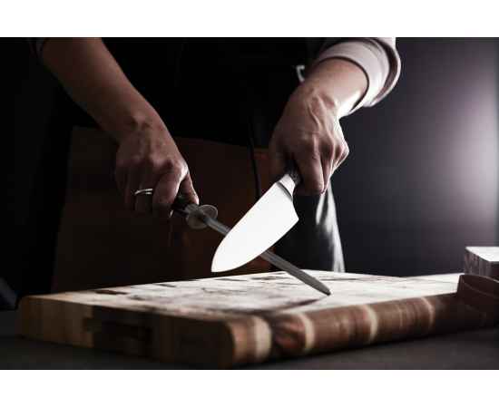 Набор VINGA Kaiser из точилки и кухонного ножа, Коричневый, изображение 5