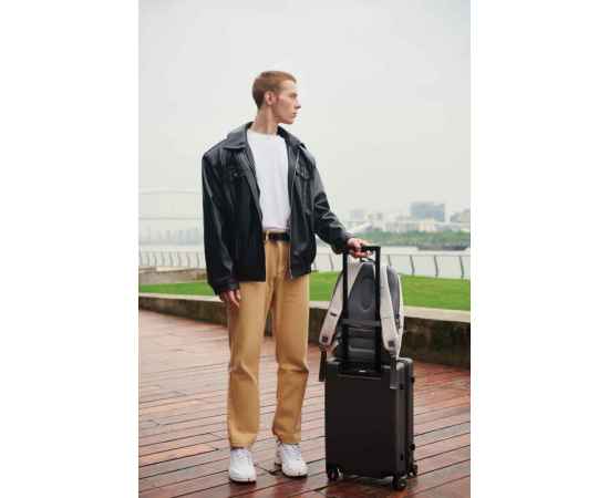 Антикражный рюкзак Bobby Soft, Бежевый, Цвет: бежевый,, Размер: Длина 30 см., ширина 18 см., высота 45 см., диаметр 0 см., изображение 17