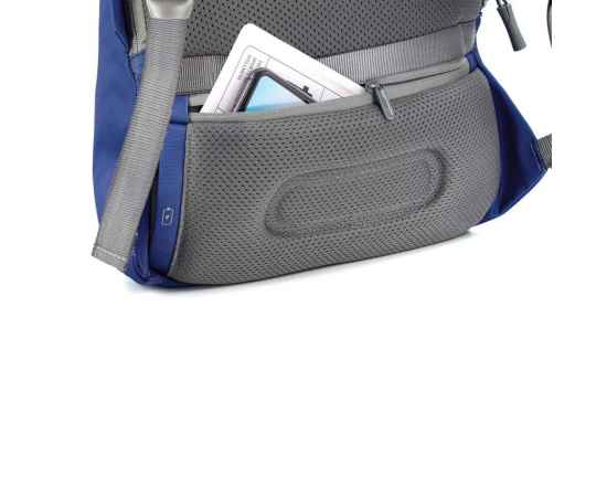 Антикражный рюкзак Bobby Soft, Синий, Цвет: синий,, Размер: Длина 30 см., ширина 18 см., высота 45 см., диаметр 0 см., изображение 7