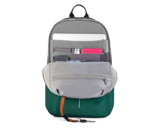 Антикражный рюкзак Bobby Soft, Зеленый, Цвет: зеленый,, Размер: Длина 30 см., ширина 18 см., высота 45 см., диаметр 0 см., изображение 13