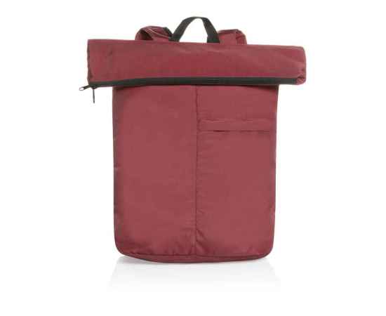 Легкий складной рюкзак Dillon из rPET AWARE™, Красный, Цвет: красный,, Размер: Длина 30 см., ширина 14,5 см., высота 46 см., диаметр 0 см., изображение 5