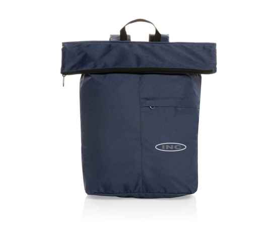 Легкий складной рюкзак Dillon из rPET AWARE™, Синий, Цвет: темно-синий,, Размер: Длина 30 см., ширина 14,5 см., высота 46 см., диаметр 0 см., изображение 3