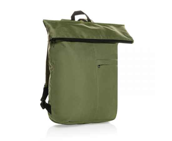 Легкий складной рюкзак Dillon из rPET AWARE™, Зеленый, Цвет: зеленый,, Размер: Длина 30 см., ширина 14,5 см., высота 46 см., диаметр 0 см.