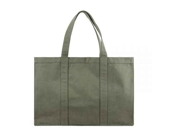 Большая сумка-шоппер VINGA Hilo из переработанного неокрашенного канваса AWARE™, 400 г/м², Зеленый, Цвет: зеленый,, Размер: Длина 49,5 см., ширина 18 см., высота 37 см., диаметр 0 см.