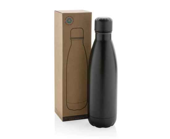 Бутылка для воды Eureka из переработанной нержавеющей стали RCS, 500 мл, Черный, Цвет: черный,, Размер: , высота 25,8 см., диаметр 7,1 см., изображение 2