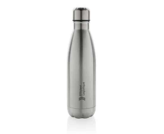 Бутылка для воды Eureka из переработанной нержавеющей стали RCS, 500 мл, Серый, Цвет: серебряный,, Размер: , высота 25,8 см., диаметр 7,1 см., изображение 4