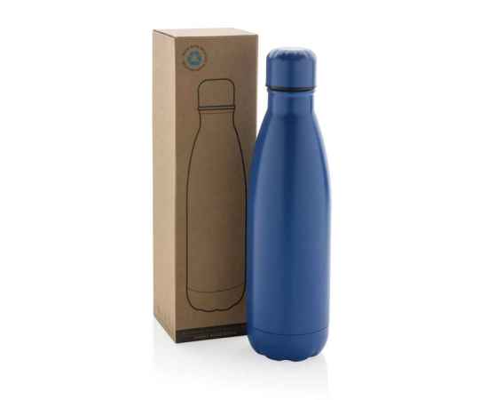 Бутылка для воды Eureka из переработанной нержавеющей стали RCS, 500 мл, Синий, Цвет: синий,, Размер: , высота 25,8 см., диаметр 7,1 см., изображение 2