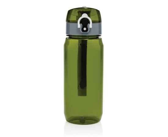 Герметичная бутылка для воды Yide из rPET RCS, 600 мл, Зеленый, Цвет: зеленый,, Размер: , высота 21,4 см., диаметр 7,4 см., изображение 7