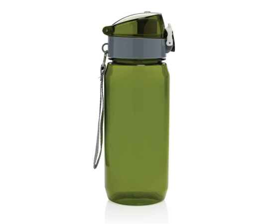 Герметичная бутылка для воды Yide из rPET RCS, 600 мл, Зеленый, Цвет: зеленый,, Размер: , высота 21,4 см., диаметр 7,4 см., изображение 3