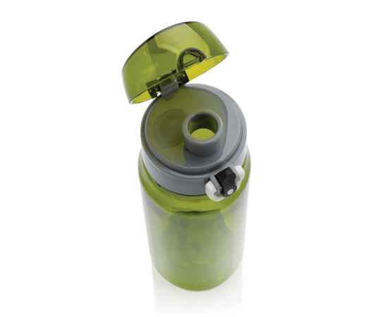 Герметичная бутылка для воды Yide из rPET RCS, 600 мл, Зеленый, Цвет: зеленый,, Размер: , высота 21,4 см., диаметр 7,4 см., изображение 9