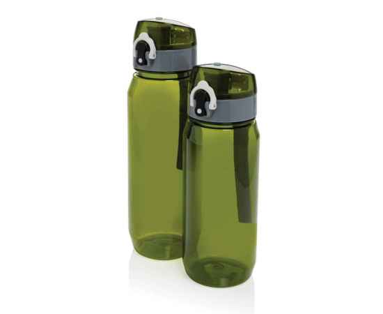 Герметичная бутылка для воды Yide из rPET RCS, 600 мл, Зеленый, Цвет: зеленый,, Размер: , высота 21,4 см., диаметр 7,4 см., изображение 5