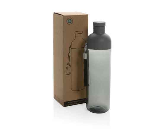 Герметичная бутылка для воды Impact из rPET RCS, 600 мл, Черный, Цвет: черный,, Размер: , высота 24,3 см., диаметр 6,5 см., изображение 2