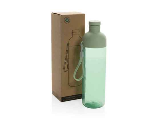 Герметичная бутылка для воды Impact из rPET RCS, 600 мл, Зеленый, Цвет: зеленый,, Размер: , высота 24,3 см., диаметр 6,5 см., изображение 2