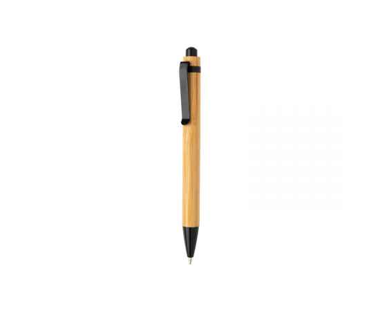 Ручка Bamboo из бамбука, Черный, Цвет: черный,, Размер: Длина 1 см., ширина 1 см., высота 13,7 см., диаметр 1,1 см.