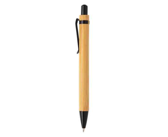 Ручка Bamboo из бамбука, Черный, Цвет: черный,, Размер: Длина 1 см., ширина 1 см., высота 13,7 см., диаметр 1,1 см., изображение 2