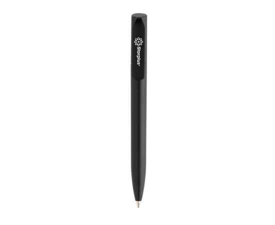 Мини-ручка Pocketpal из переработанного пластика GRS, Черный, Цвет: черный,, Размер: , высота 11,5 см., диаметр 1 см., изображение 3