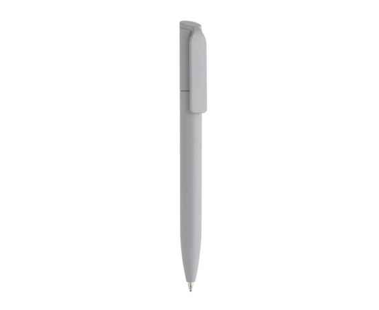 Мини-ручка Pocketpal из переработанного пластика GRS, Серый, Цвет: серебряный,, Размер: , высота 11,5 см., диаметр 1 см.