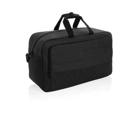Дорожная сумка Armond из rPET AWARE™, Черный, Цвет: черный,, Размер: Длина 55 см., ширина 23 см., высота 32 см., диаметр 0 см.