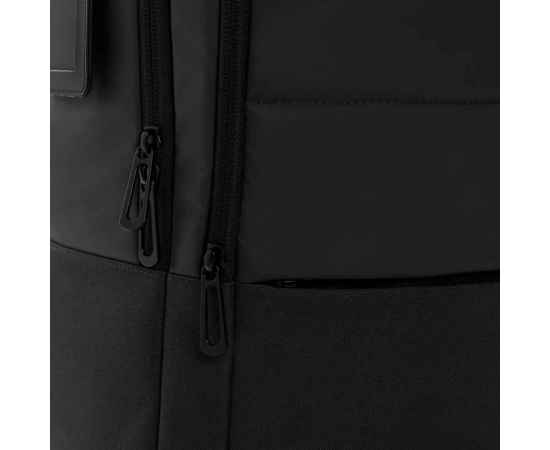 Дорожный рюкзак для ноутбука Armond из rPET AWARE™, 15,6”, Черный, Цвет: черный,, Размер: Длина 31 см., ширина 15 см., высота 44 см., диаметр 0 см., изображение 4