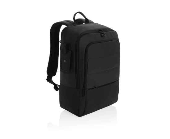 Дорожный рюкзак для ноутбука Armond из rPET AWARE™, 15,6”, Черный, Цвет: черный,, Размер: Длина 31 см., ширина 15 см., высота 44 см., диаметр 0 см.