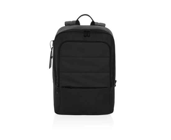 Дорожный рюкзак для ноутбука Armond из rPET AWARE™, 15,6”, Черный, Цвет: черный,, Размер: Длина 31 см., ширина 15 см., высота 44 см., диаметр 0 см., изображение 5