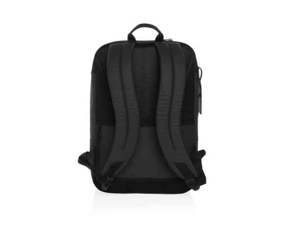 Дорожный рюкзак для ноутбука Armond из rPET AWARE™, 15,6”, Черный, Цвет: черный,, Размер: Длина 31 см., ширина 15 см., высота 44 см., диаметр 0 см., изображение 2