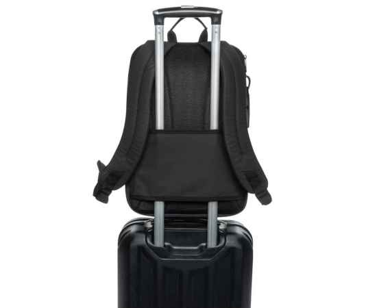 Дорожный рюкзак для ноутбука Armond из rPET AWARE™, 15,6”, Черный, Цвет: черный,, Размер: Длина 31 см., ширина 15 см., высота 44 см., диаметр 0 см., изображение 8