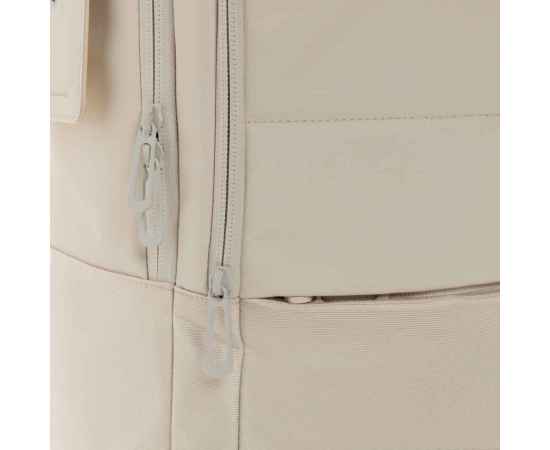 Дорожный рюкзак для ноутбука Armond из rPET AWARE™, 15,6”, Бежевый, Цвет: бежевый,, Размер: Длина 31 см., ширина 15 см., высота 44 см., диаметр 0 см., изображение 4