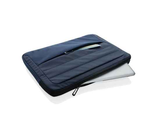 Чехол для ноутбука Armond из rPET AWARE™, 15,6”, Синий, Цвет: темно-синий,, Размер: Длина 38 см., ширина 3 см., высота 26 см., диаметр 0 см., изображение 5