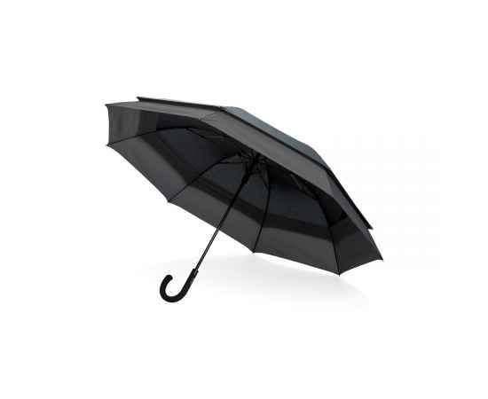 Расширяющийся зонт Swiss Peak из rPET AWARE™, d116-137 см, Черный