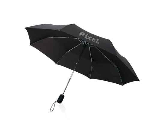 Зонт-полуавтомат Swiss Peak Traveller из rPET AWARE™, d106 см, Черный, изображение 3