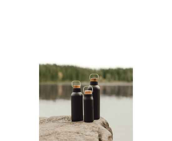 Термобутылка VINGA Ciro из переработанной стали RCS, 580 мл, Черный, Цвет: черный,, Размер: , высота 22 см., диаметр 7,5 см., изображение 4