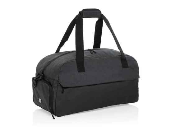 Дорожная сумка Kazu из rPET AWARE™, Черный, Цвет: черный,, Размер: Длина 50,5 см., ширина 23 см., высота 25,5 см., диаметр 0 см.
