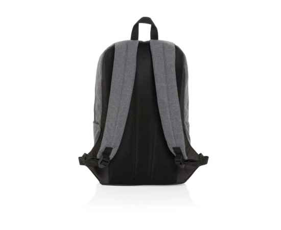 Рюкзак для ноутбука Kazu из rPET AWARE™, 15,6’’, Серый, Цвет: серый,, Размер: Длина 28 см., ширина 16 см., высота 46,8 см., диаметр 0 см., изображение 2